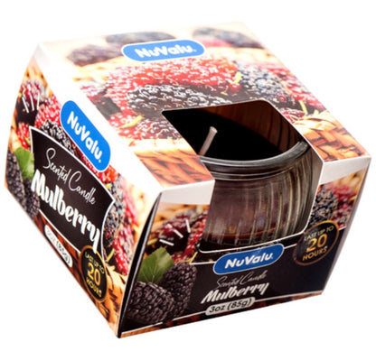 NUVALU - Glass Jar Candle Mulberry