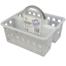 Load image into Gallery viewer, Tote Caddy w Grey Handle White
