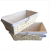 Natural Bamboo Basket with Fabric Lining – Ideal for Storage & Gifting