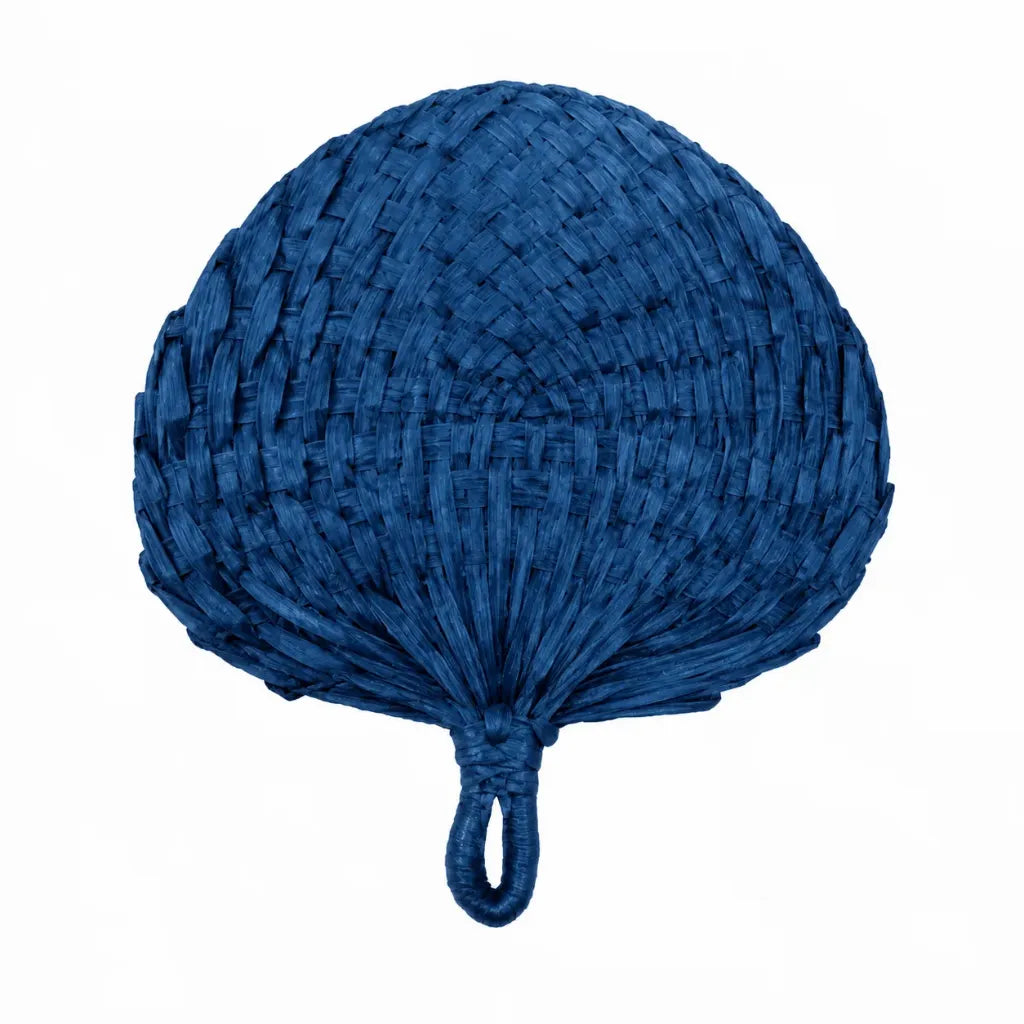 Palm Leaf Fan Coloured - Blue