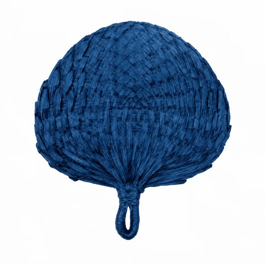 Palm Leaf Fan Coloured - Blue