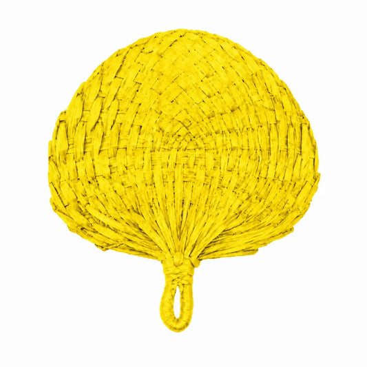 Palm Leaf Fan Coloured - Yellow