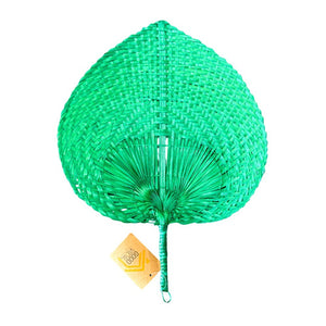 Bamboo Fan Coloured - Green