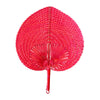 Bamboo Fan Coloured - Red