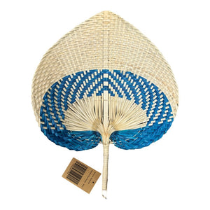 Bamboo Fan Design - Blue