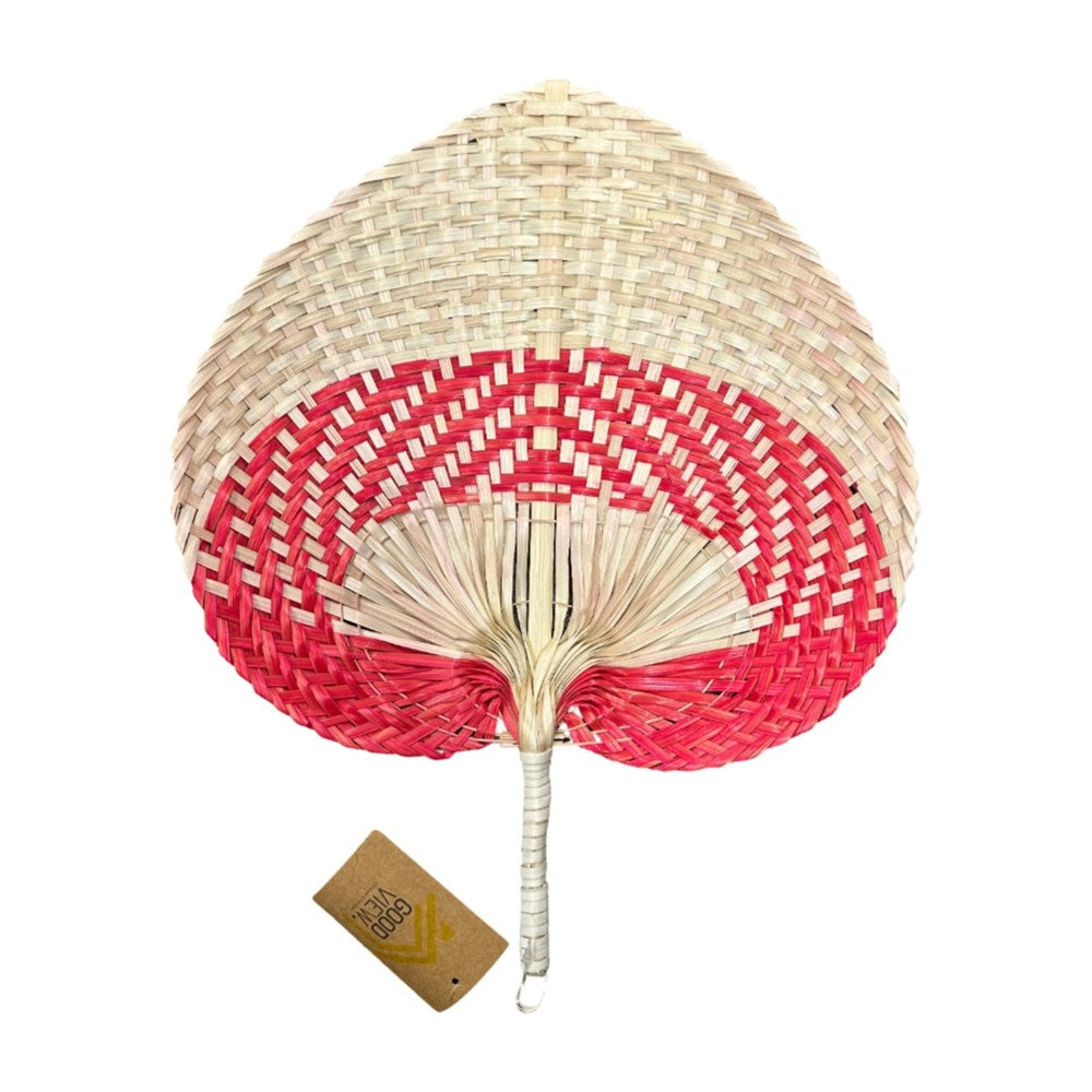 Bamboo Fan Design- Red