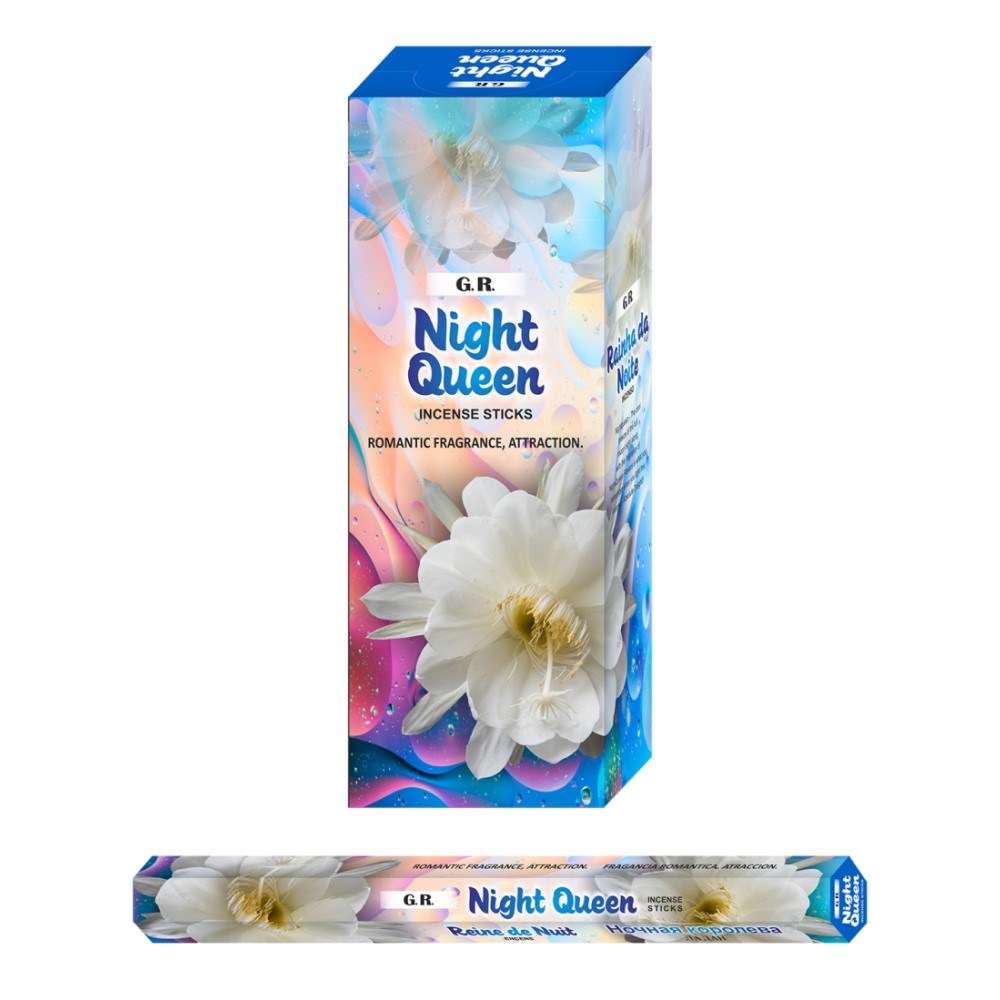 Incense Long Hexa 42cm - Night Queen (10Sticks)