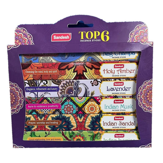 Incense Long Sq Gift pack - Top 6