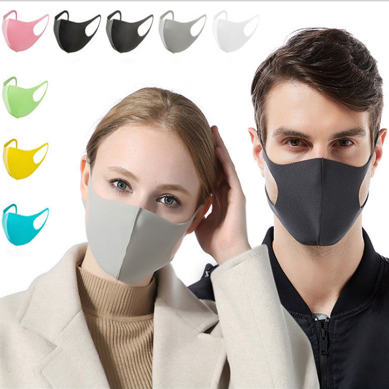 GREEND Polyurethane Mask Coloured 3pcs pack(Blue, Green & Grey)