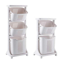 Load image into Gallery viewer, 3 Tier Laundry trolley with removable basket
