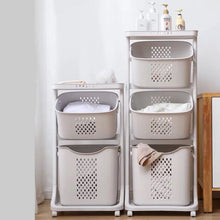 Load image into Gallery viewer, 2 Tier Laundry trolley with removable basket
