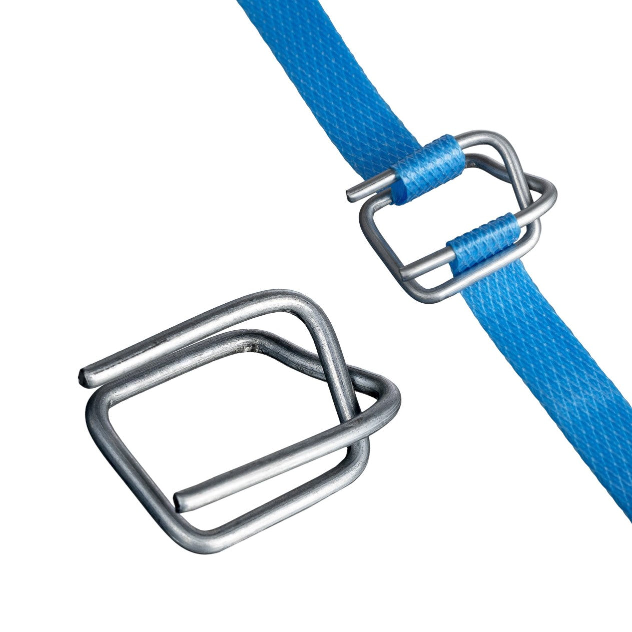 Wire Buckles Light Duty - Silver, 19mm, 2.5 Gauge (1000)       