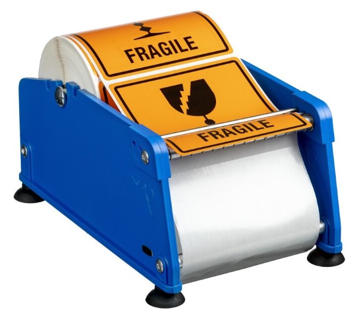Adhesive Label Dispenser - Blue, 100mm Width (1)  *Fits 1 Roll