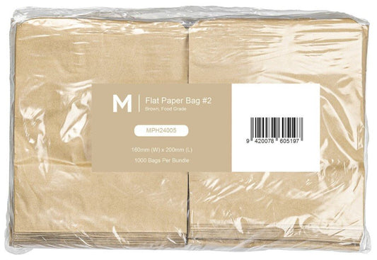 Paper Bag #2 - Brown, 160mm x 200mm, 40gsm (1000) 