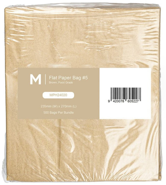 Paper Bag #5 - Brown, 235mm x 270mm, 40gsm (500) 