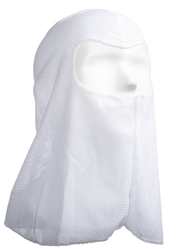 Polycotton Full Face Balaclavas - White, 390mm, Reusable/Washable (200)      