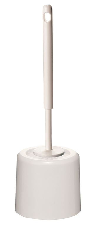 Round Toilet Tidy Set - White, Plastic (6)