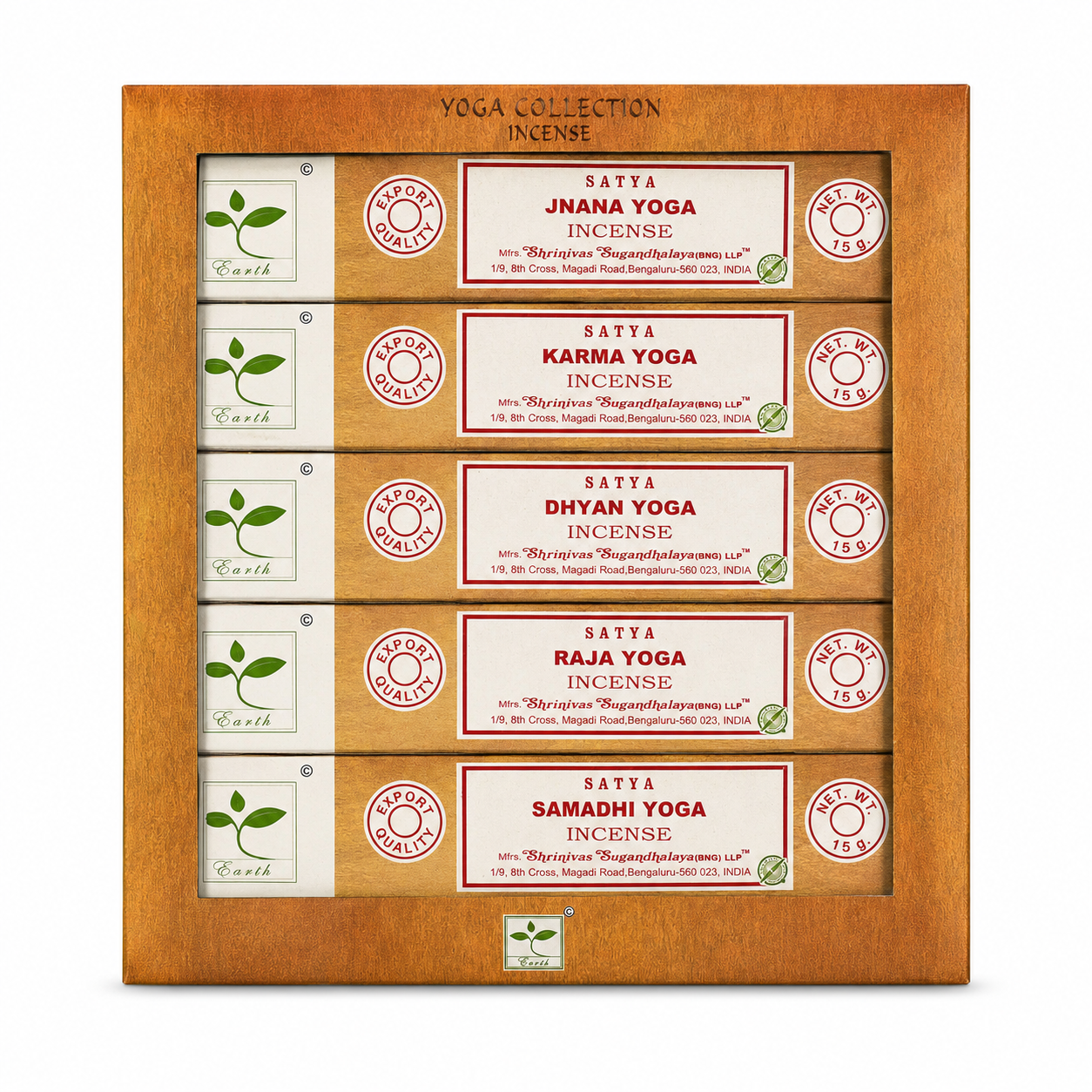 Satya Earth Series Yoga Collection Incense Sticks 15g X 6 packs