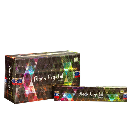 Satya Black Crystal Masala Incense 15g – Box of 12