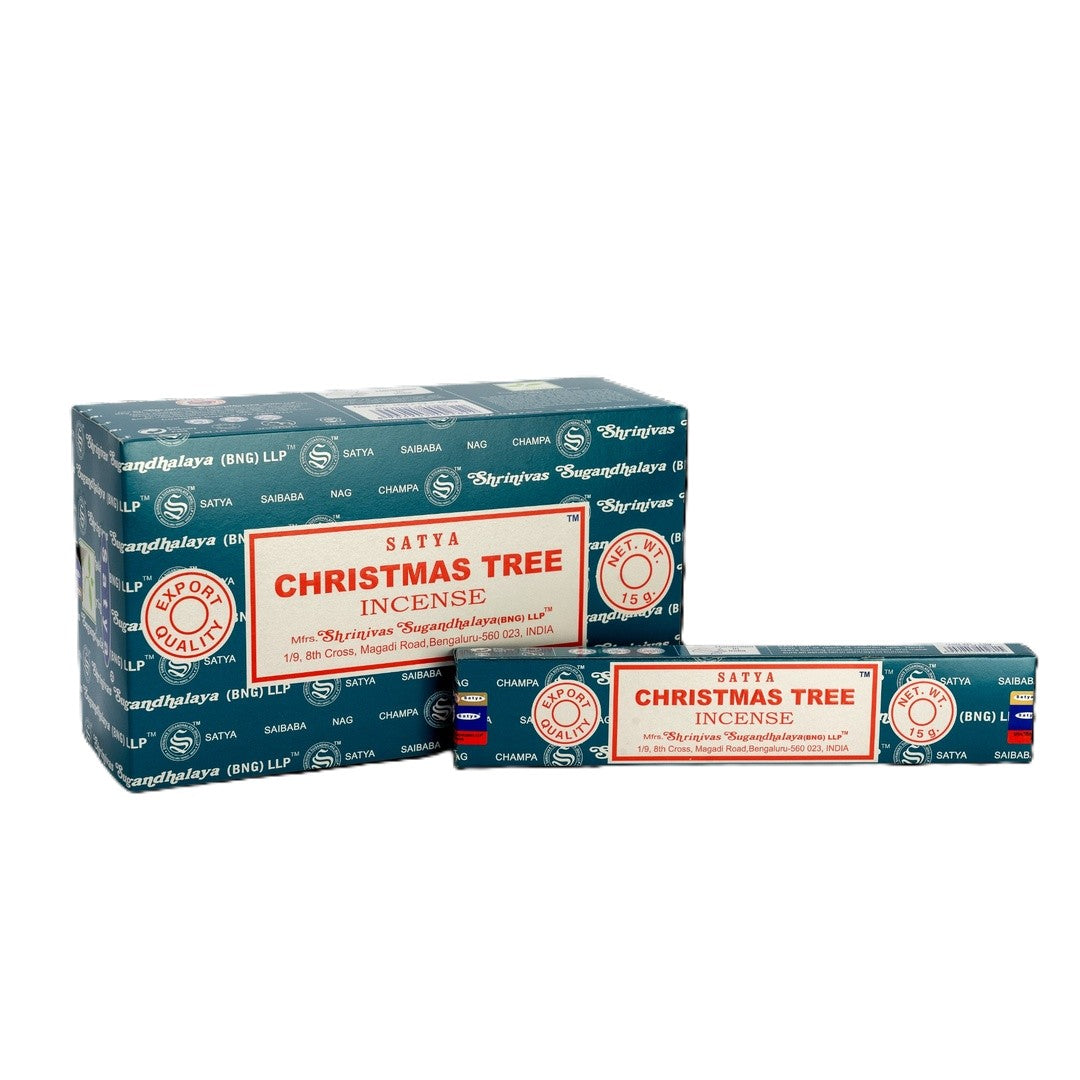 Satya Christmas Tree Masala Incense 15g – Box of 12
