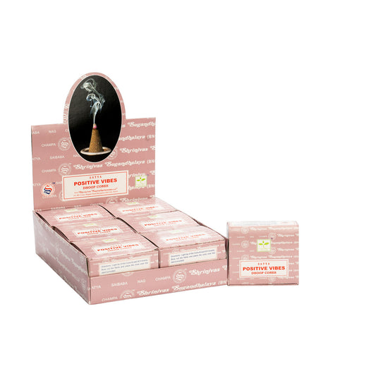 Satya Dhoop Cones Positive Vibes – Box of 12 Packs