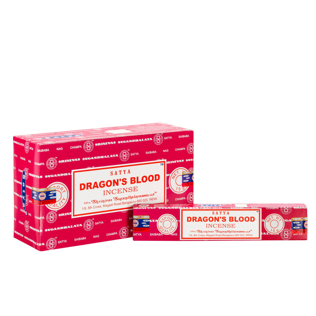 Satya Dragons Blood Masala Incense 15g – Box of 12