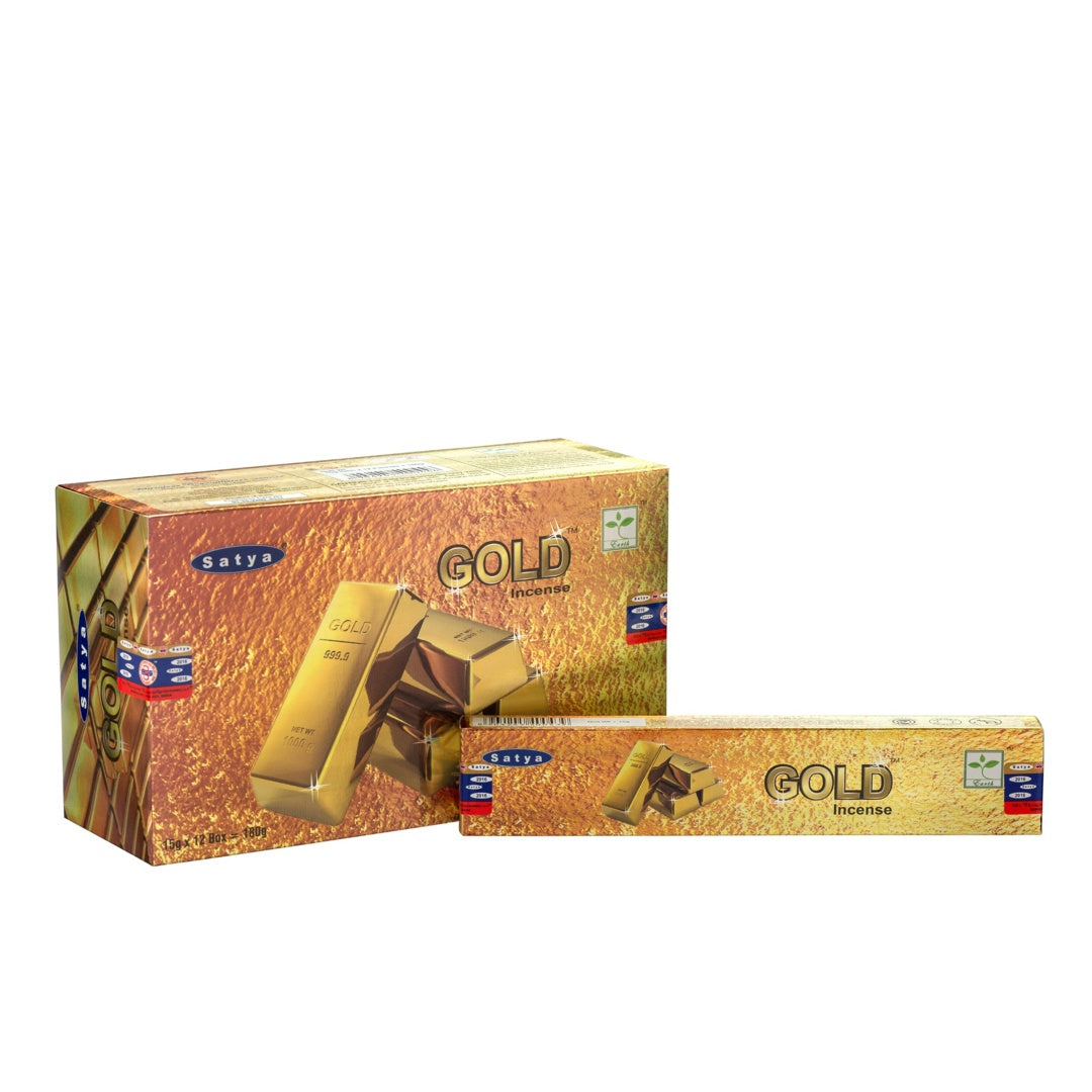 Satya Gold Masala Incense 15g – Box of 12