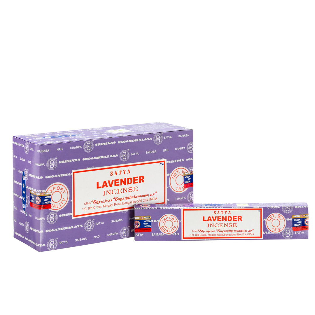 Satya Lavender Masala Incense 15g – Box of 12