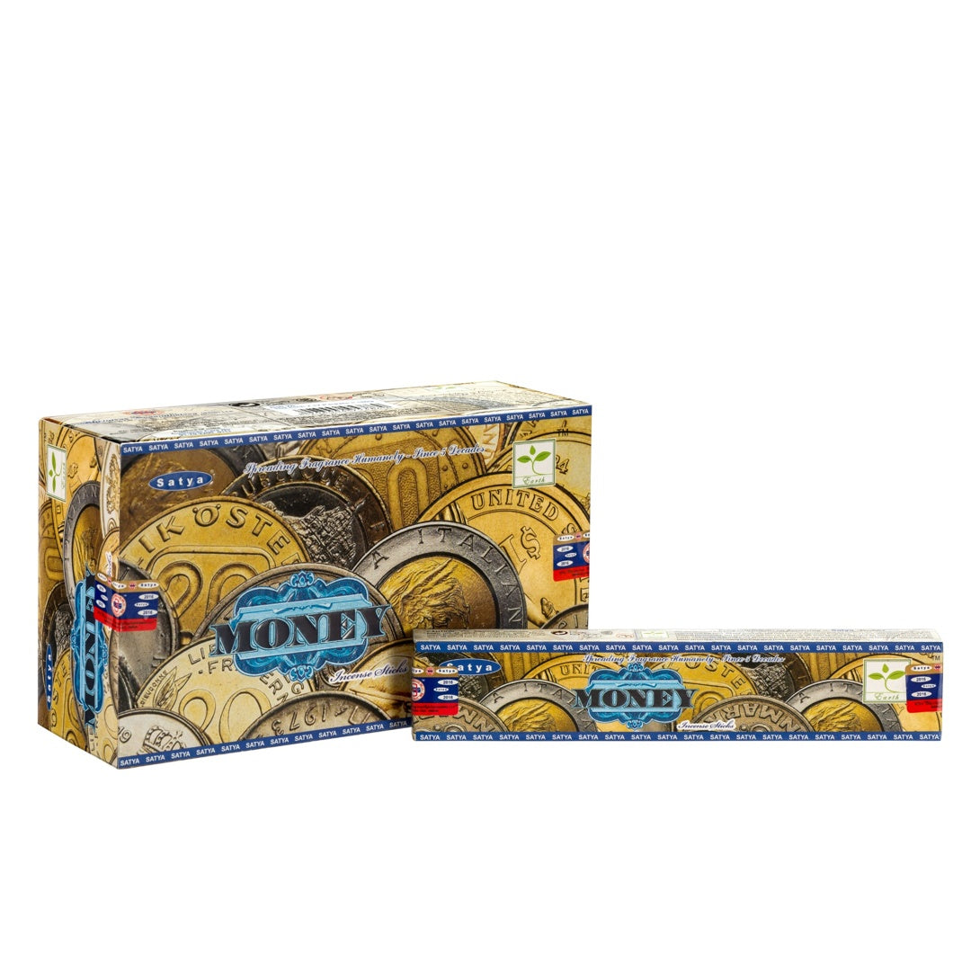 Satya Money Masala Incense 15g – Box of 12