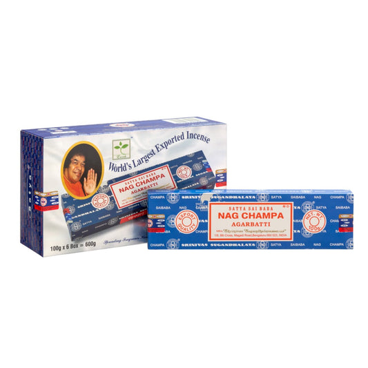 Satya Nagchampa Masala Incense 100g – Box of 6