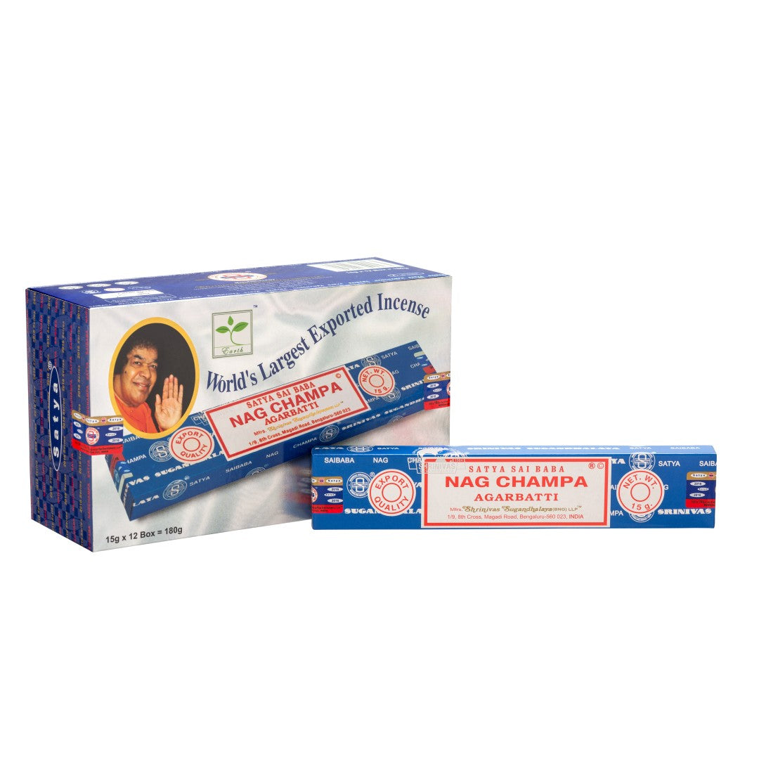 Satya Nagchampa Masala Incense 15g – Box of 12