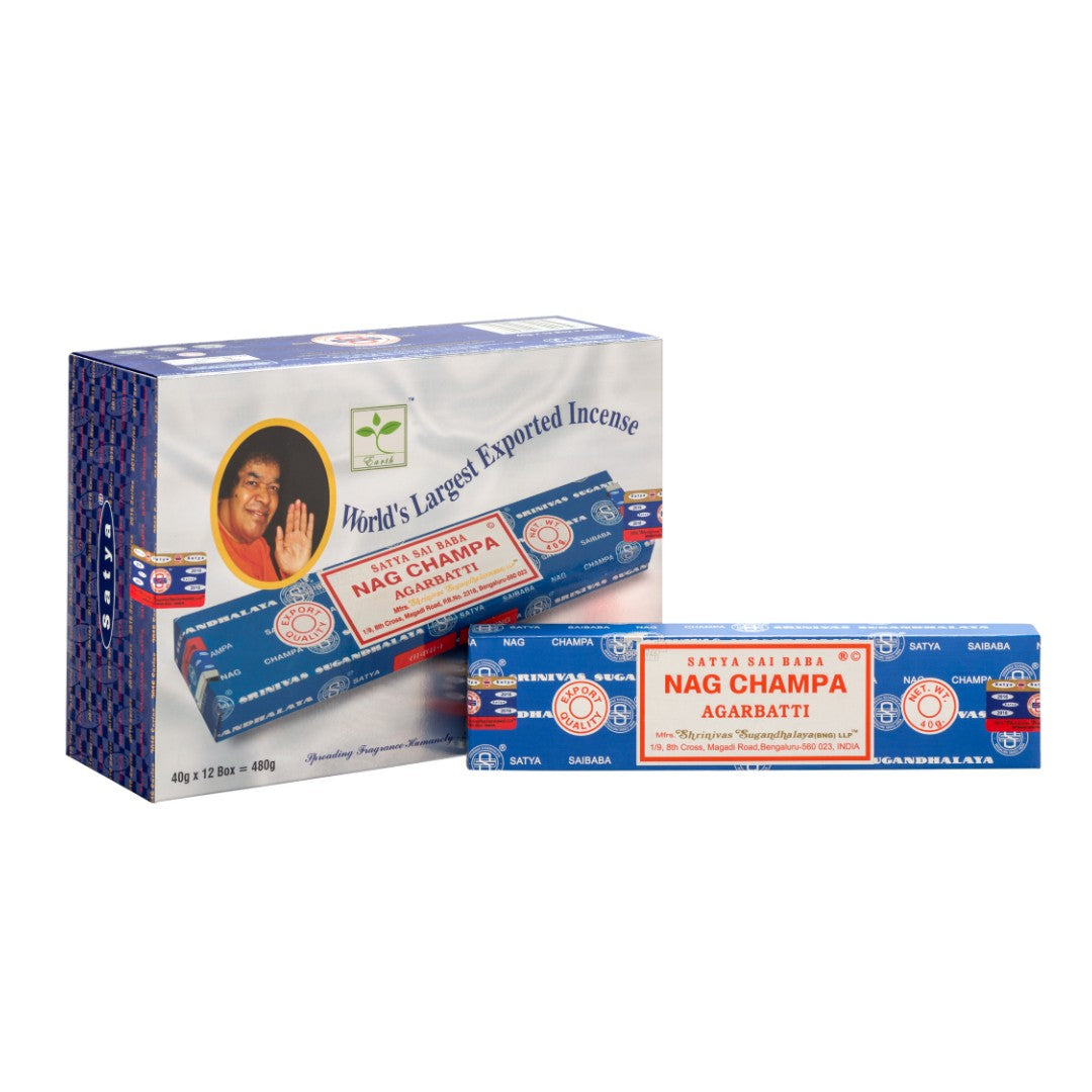 Satya Nagchampa Masala Incense 40g – Box of 12