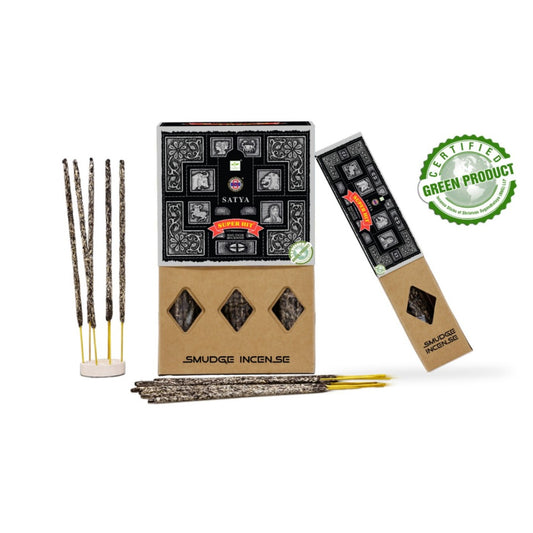 Satya Superhit Smudge Incense Sticks 25g – Pack of 12