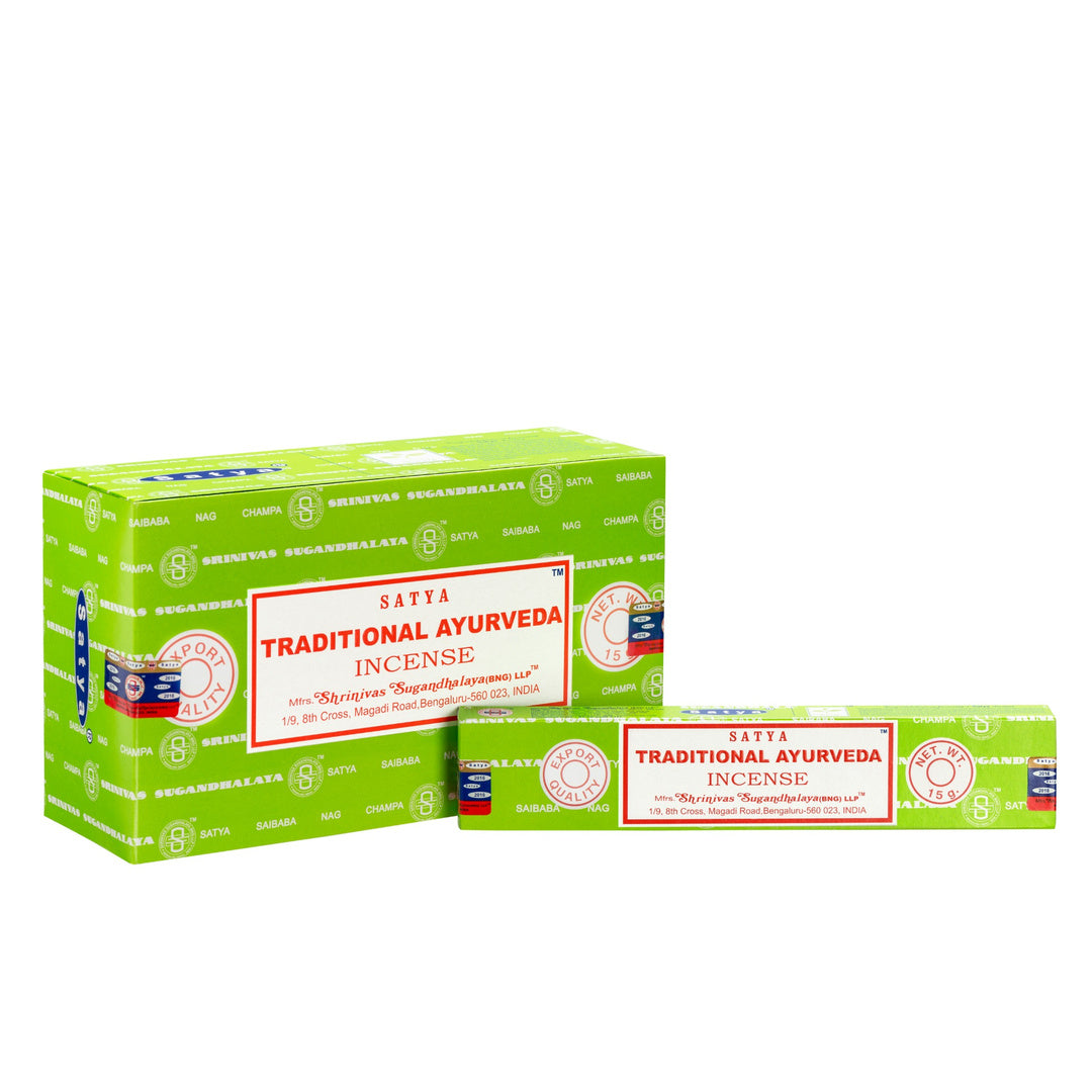 Satya Traditional Ayurveda Masala Incense 15g – Box of 12