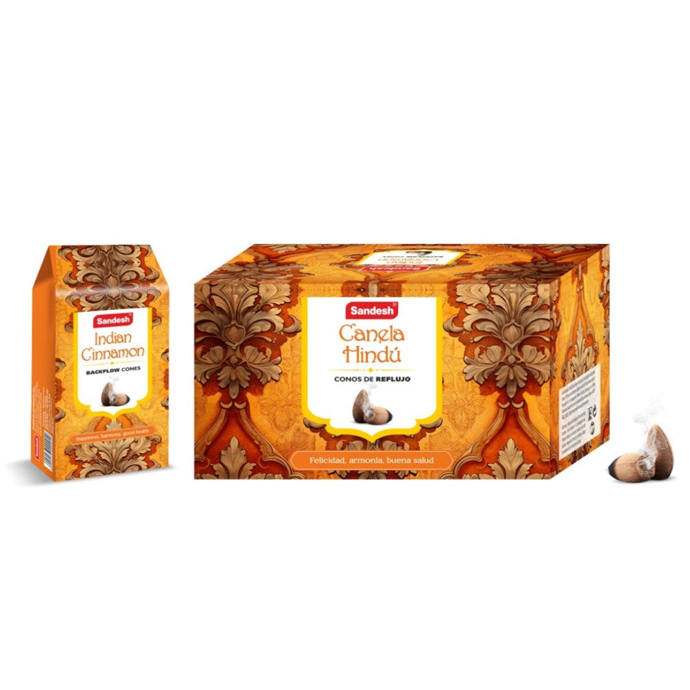 Sandesh Backflow Cones - Indian Cinnamon (10 cones)