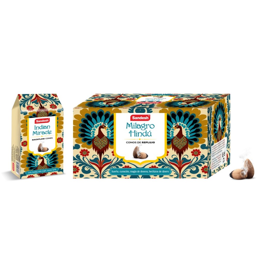 Sandesh Backflow Cones - Indian Miracle (10 cones)