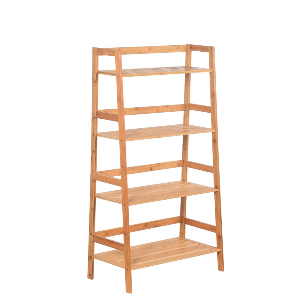 4-Tier Bamboo Rack/ Ladder Shelf