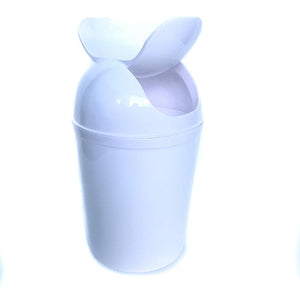 Rubbish Bin/ Dust Bin/ Bullet Bin White 5L (L)