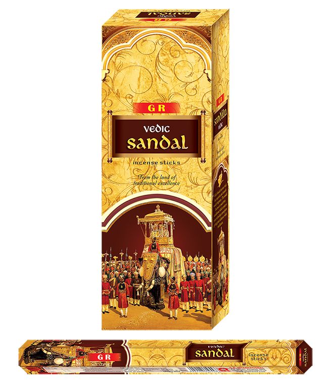 Incense Hexa - Vedic Sandal (20Sticks)