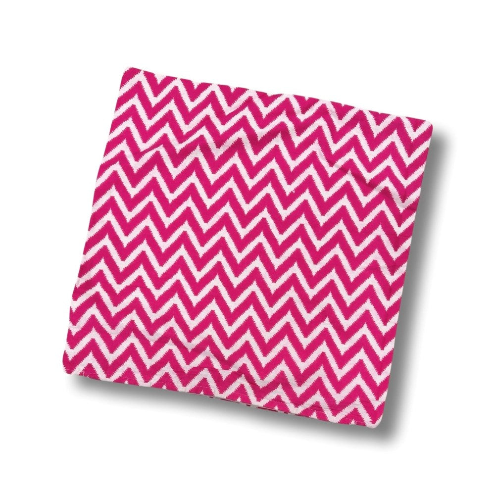 Classio Cushion Cover White & Dark Pink