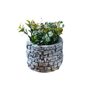 Stone Flower/ Planter Pot (10x7.5cm)