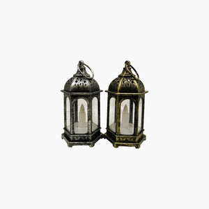 LED Rustic Lantern/Candle 17cm