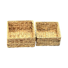 Load image into Gallery viewer, Water Hyacinth Nesting Square Basket(Set of 2pcs)
