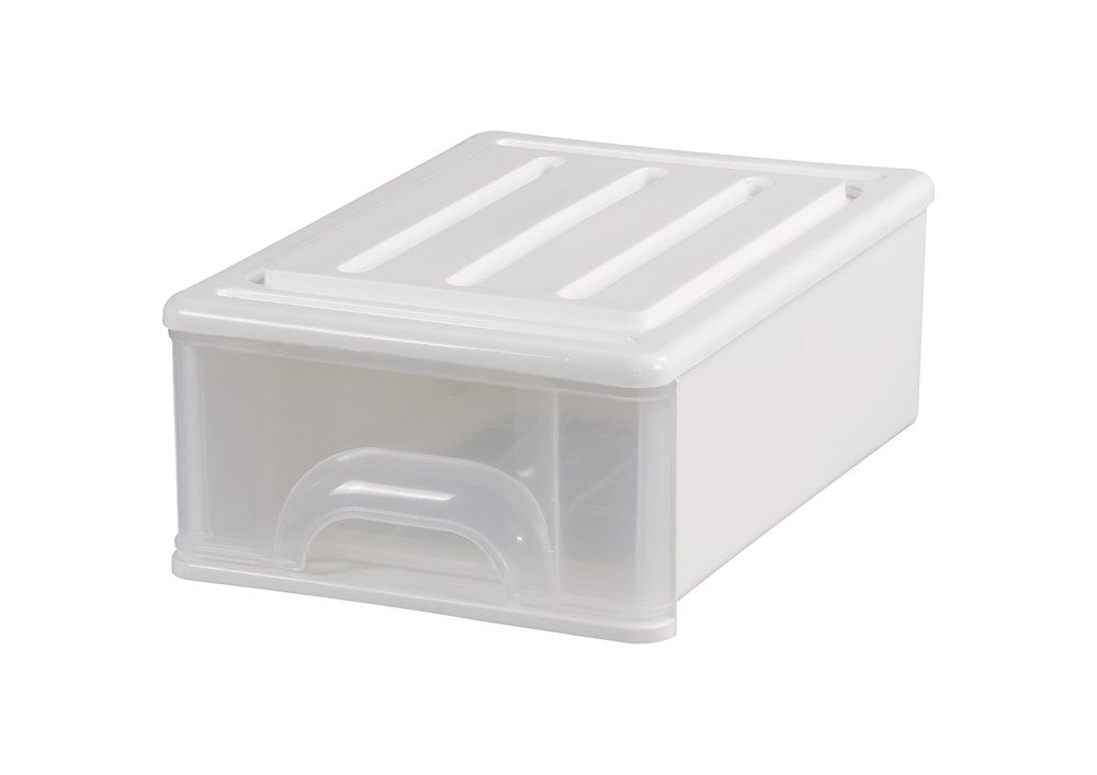 Single Drawer Stackable- Small - White