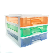 Load image into Gallery viewer, Drawer Set A4 3 Tier - Multi Coloured Drawers
