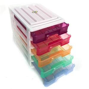 Drawer Set A4 5 Tier - Multi Coloured Drawers