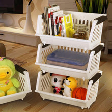 Load image into Gallery viewer, Stackable Vege Basket- White
