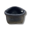 Flax/Seagrass Pot Palm Basket Black 25cm