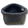 Flax/Seagrass Pot Palm Basket Black 35cm