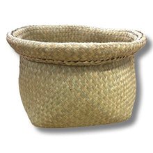 Load image into Gallery viewer, Flax/Seagrass Pot Palm Basket Natural 35cm
